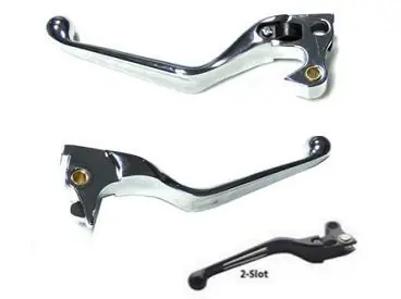 Zodiac Z053545 Slotted Lever Set Chrome for Sportster 14-22 Factory Price