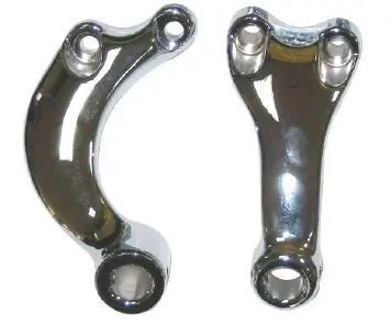 Zodiac Z057098 Front Footpeg Mount Bracket Chrome for Sportster 04-22 High Quality