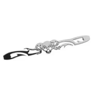 Zodiac Z110076 Skull Left/Center/Right Style 10 1/4" Long Shifter Rod Today Only