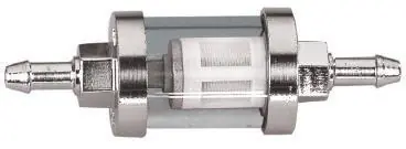 Zodiac Z120101 See-Through Short Fuel Filter Chrome for 5/16" Fuel Lin Brand New