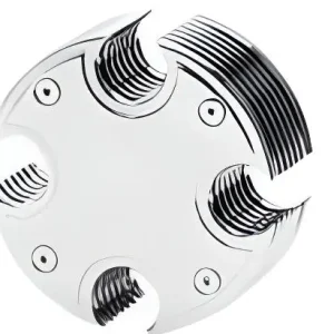 Zodiac Z120131 Round Maltese Cross Style Air Cleaner Chrome Direct From Factory