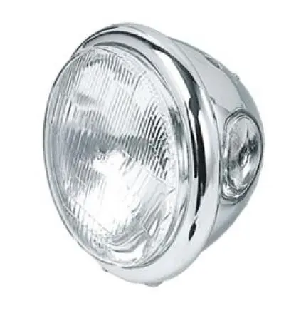 Worldwide Shipping Zodiac Z160288 Bates Style 5 1/2" Side Mount Headlight w/12 Volt 100/5