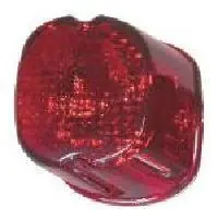 Zodiac Z160644 Laydown Tail Light Lens Red w/Top Window for H-D 03-08 Affordable