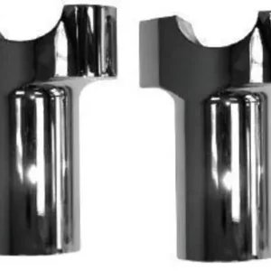 Zodiac Z241020 Billet Aluminium 2" Tall Riser Set Chrome w/1-1/4" Thic Super Sale
