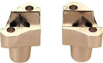 Zodiac Z241266 Short 1.70" Tall Handlebar Risers Chrome for all FL Lat Clearance