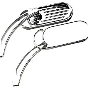 Zodiac Z270054 Vision Right Mirror w/Billet Grooved Authentic