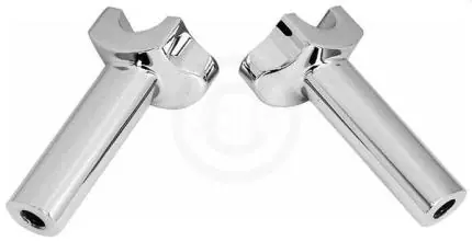 Viral Zodiac Z241164 FXWG Style Straight 4 1/2" Tall Riser Set Chrome for 1"