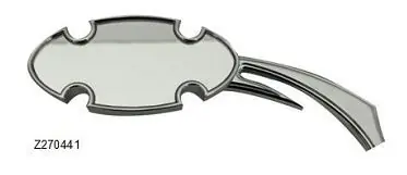 Zodiac Z270441 Mirror Warrior w/Sabre Stem Left Hand Crafted