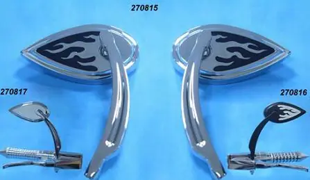 Zodiac Z270817 Inferno Mirror Set Smooth Chrome Back Free Returns