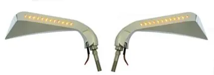 Zodiac Z270856 Avenger Mirror Set w/LEDs Chrome (Pair) Fast Shipping