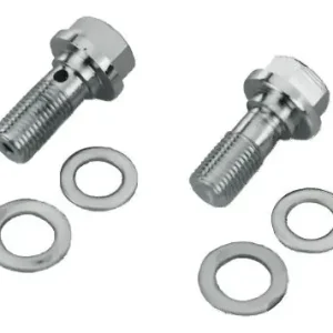 Zodiac Z292214 Brake Line Banjo Bolt Chrome 7/16"-24 Thread w/12-Point Grab Now