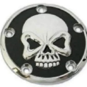 Zodiac Z301711 Zombie Style Skulled 5 Hole Points Cover Black/Chrome f Holiday Sale
