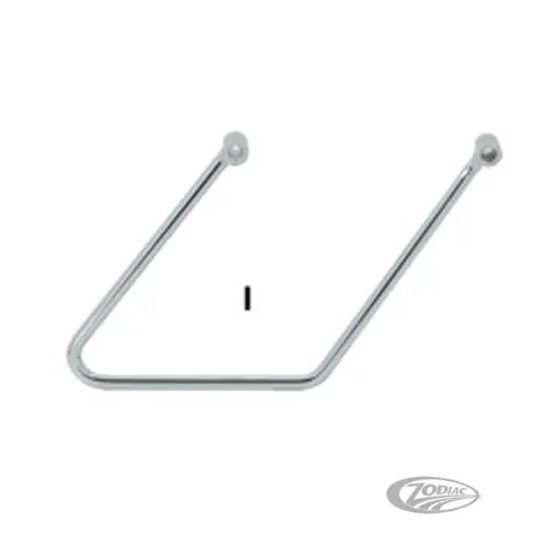 Zodiac Z302258 Slim-Line Saddlebag Supports Chrome for FXST Softail 00 Direct From Factory