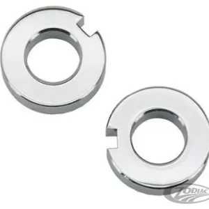 Zodiac Z339099 Axle Adjuster Spacers Chrome for Softail 00-07 (Pair) Weekend Sale