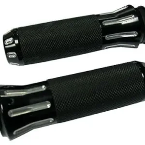 Zodiac Z354126 Cobra Grip Set Black w/Clear Cuts for H-D 73-17 Models Buy Today