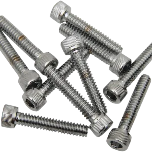Viral DRAG SPECIALTIES Replacement Socket-Head Bolt - Knurled/Coarse Thread - #10-24 x 1-1/4" - 10-Pack