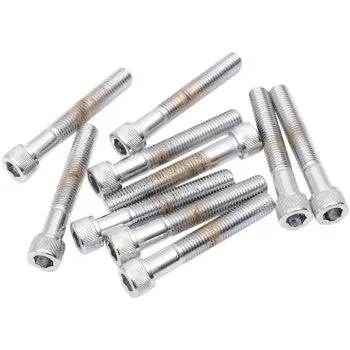 Wholesale DRAG SPECIALTIES Replacement Fine Thread Socket-Head Bolt - Knurled - 5/16"-24 x 2-1/4" - 10-Pack