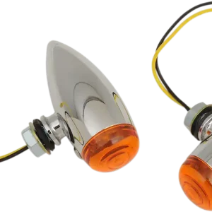 While Supplies Last DRAG SPECIALTIES Smooth Bullet LED Marker Lights - Chrome - Amber