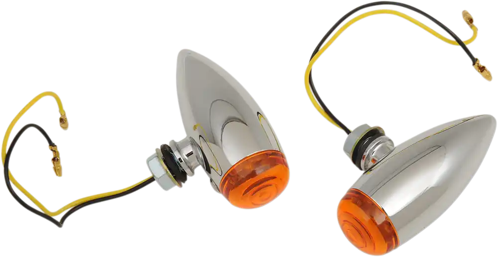 While Supplies Last DRAG SPECIALTIES Smooth Bullet LED Marker Lights - Chrome - Amber