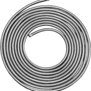 Affordable DRAG SPECIALTIES Universal Braided Oil/Fuel Hose - Stainless Steel - 1/4" x 3'