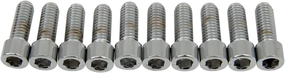 Worldwide Shipping DRAG SPECIALTIES Replacement Socket-Head Bolt - Smooth/Coarse - 5/16-18 x 7/8" - 10 Pack
