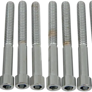 Worldwide Shipping DRAG SPECIALTIES Replacement Socket-Head Bolt - Smooth/Coarse Thread - 1/4-20 x 2-1/4" - 10 Pack