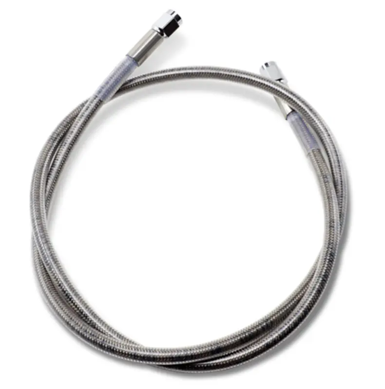 Viral DRAG SPECIALTIES Universal Stainless Steel Brake Line - Clear Coated - 38"