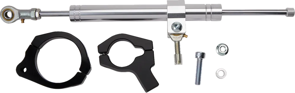 Authentic DRAG SPECIALTIES Hydraulic Adjustable Steering Damper Kit - Chrome - '20-'23 FXLRS