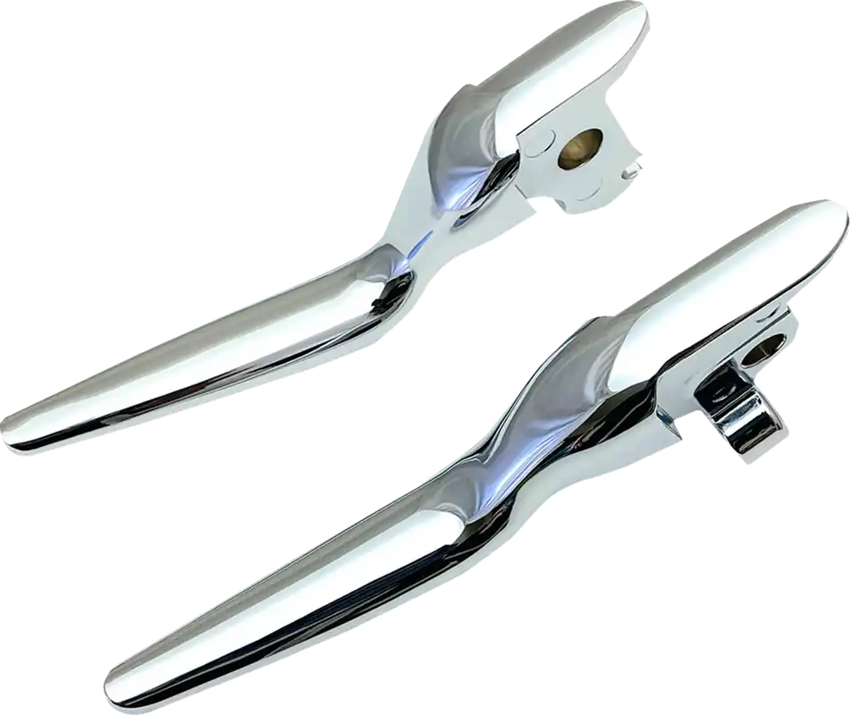 Viral DRAG SPECIALTIES LSR Style Wide Blade Brake / Clutch Lever Set - Chrome