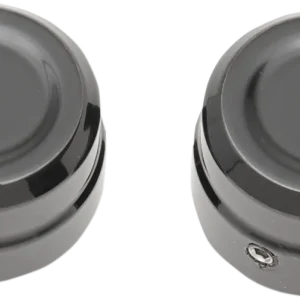 Bargain DRAG SPECIALTIES Billet Front Axle Cover / Cap Kit - Semi Gloss Black