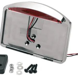 Worldwide Shipping DRAG SPECIALTIES LED Half-Moon Taillight/License Plate Mount - Chrome