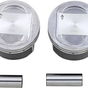 Warranty Included DRAG SPECIALTIES Replacement 10.25:1 Big Bore Piston Set - Bore Oversize +.005" - Twin Cam