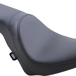 Authentic DRAG SPECIALTIES Predator 2-Up Smooth Solar-Reflective Leather Seat - Black - Softail '11-'17