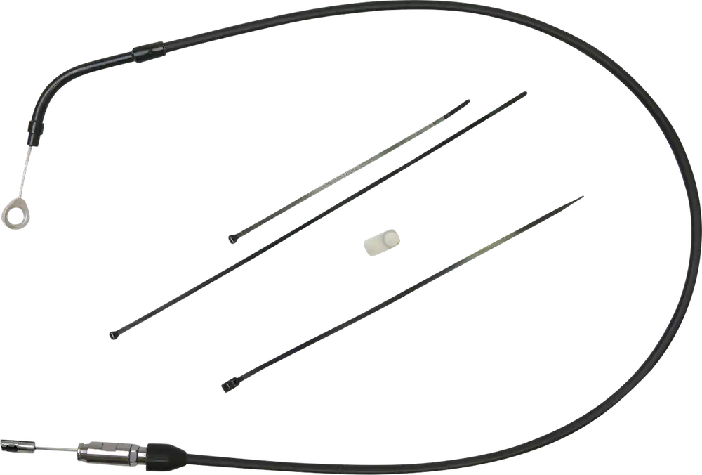 While Supplies Last DRAG SPECIALTIES Quick Connect Clutch Cable - Upper - Bent Tube - 45" - Black/Black