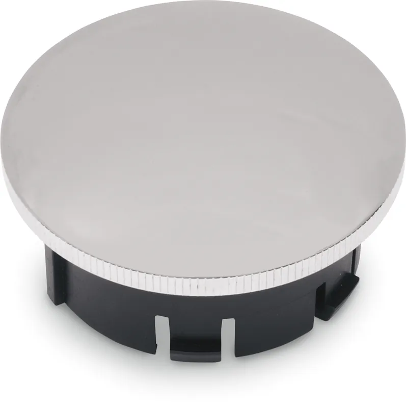 Viral DRAG SPECIALTIES Left-Hand Dummy Gas Cap with Paint Protector - Chrome