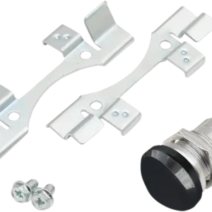 Warranty Included DRAG SPECIALTIES Replacement Fuel Door Push Button Latch Kit - Gloss Black