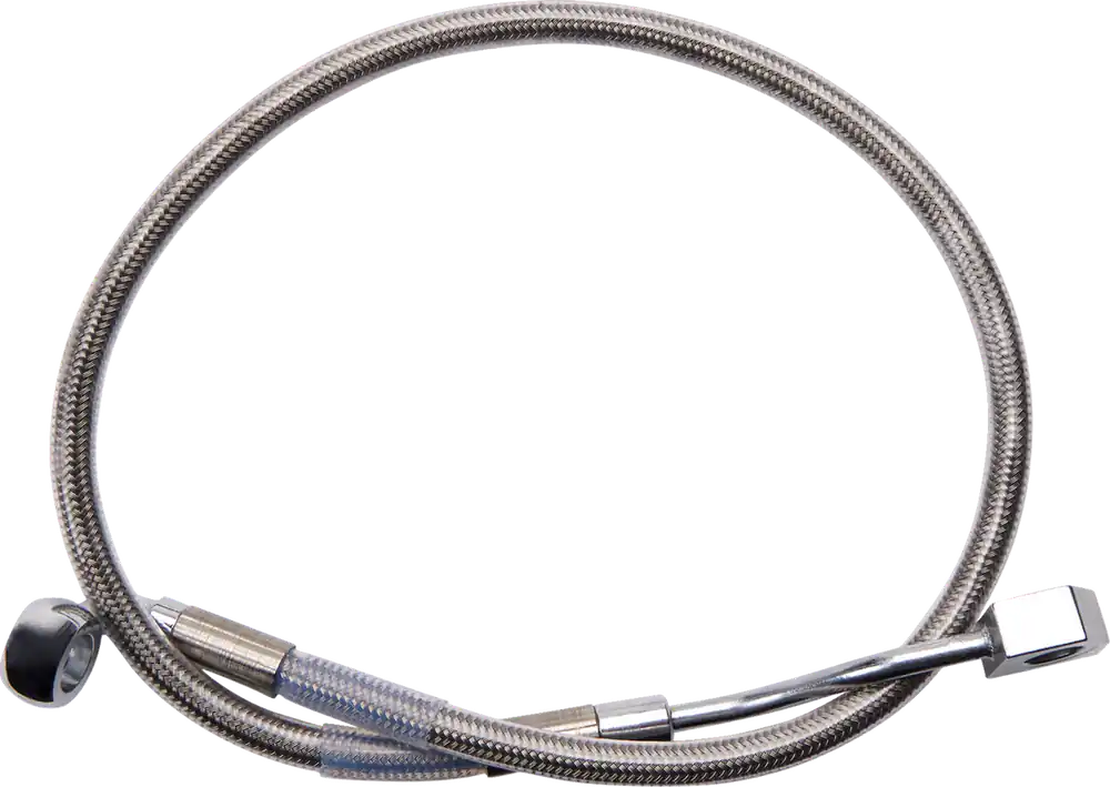 Worldwide Shipping DRAG SPECIALTIES Brake Line - Rear - Master Cylinder to ABS - Stainless Steel - FL/FX '18-'23