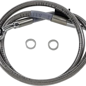 Weekend Sale DRAG SPECIALTIES Extended Length Stainless Steel Brake Line - +4" - FL/FX '18-'23