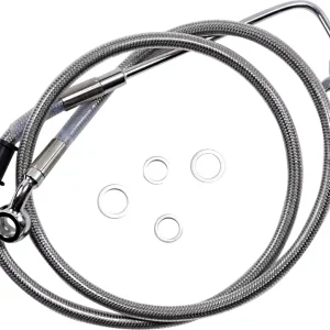 Worldwide Shipping DRAG SPECIALTIES Extended Length Stainless Steel Brake Line - +10" - FLSTNI '15-'17