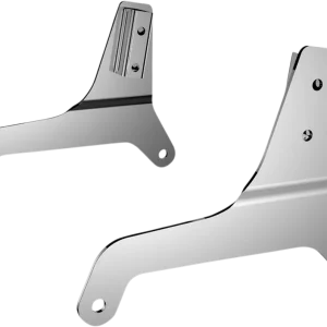 Worldwide Shipping DRAG SPECIALTIES Sissy Bar Side Plates - Chrome - Softail '18-'21