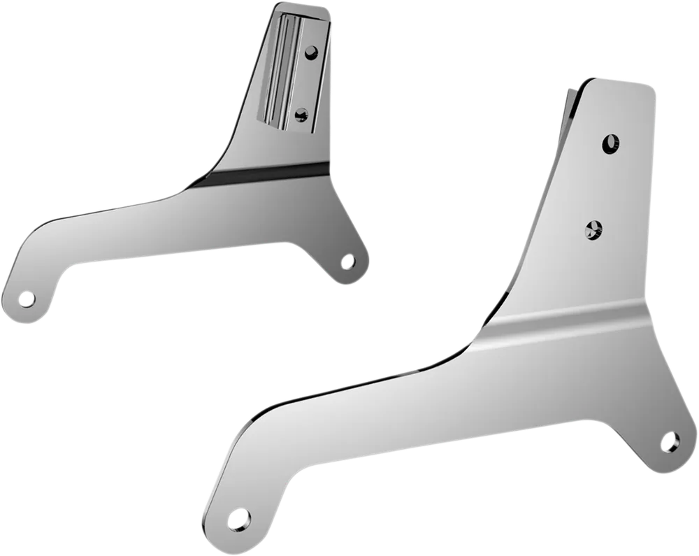 Worldwide Shipping DRAG SPECIALTIES Sissy Bar Side Plates - Chrome - Softail '18-'21
