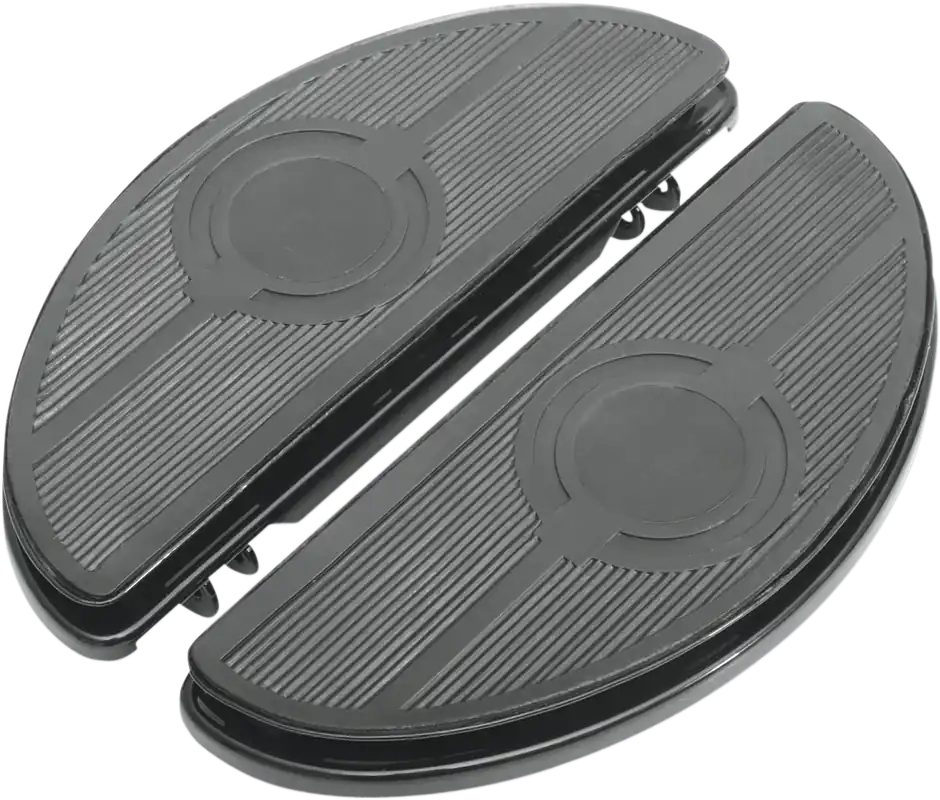 While Supplies Last DRAG SPECIALTIES Half-Moon Floorboard - w/ Vibration Inserts - Black