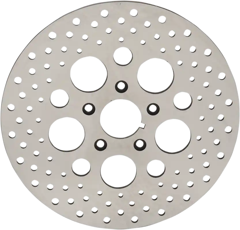 Viral DRAG SPECIALTIES Stainless Steel Drilled Front Brake Rotor - 11.5"