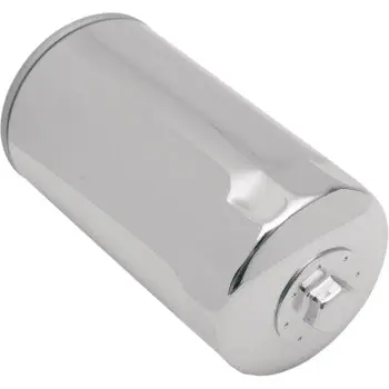 Affordable DRAG SPECIALTIES Spin-On Magnetic Ring Oil Filter with Nut - Chrome - 5-1/2"