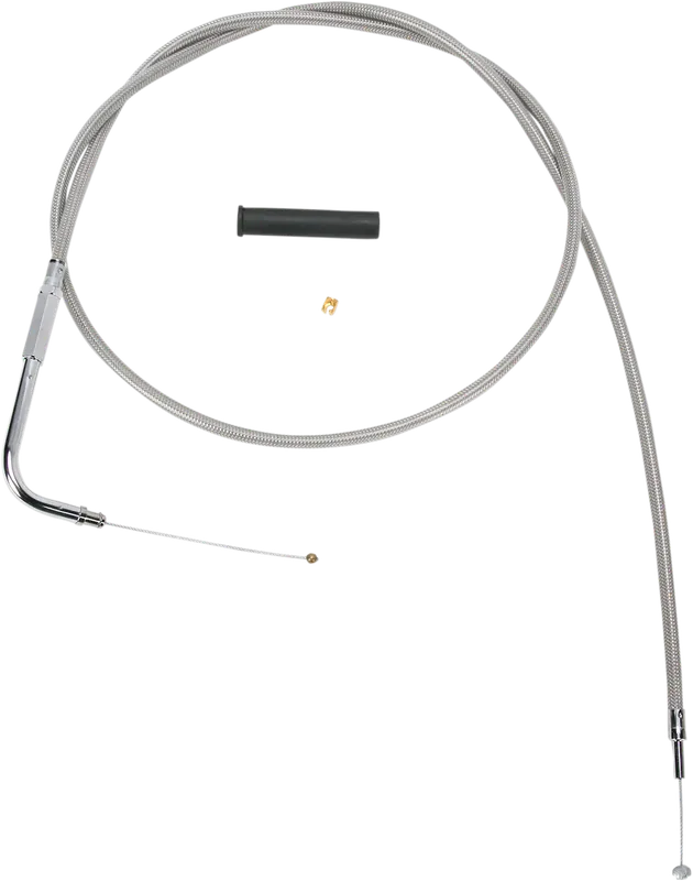 Affordable DRAG SPECIALTIES Stainless Braided Throttle Cable - 50"