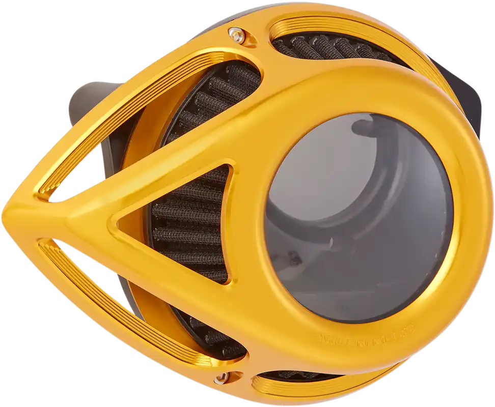 ARLEN NESS Tear Series Clear Air Cleaner Kit - Gold Anodized Money Back Guarantee