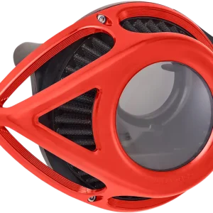 Viral ARLEN NESS Tear Series Clear Air Cleaner Kit - Red Anodized