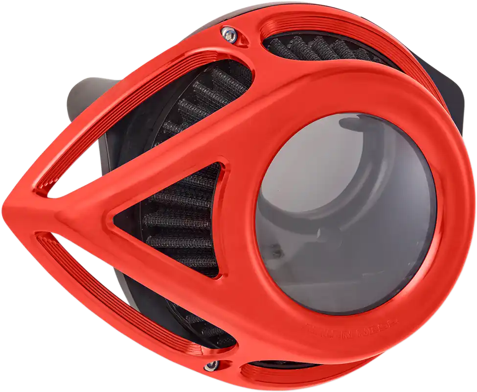 Viral ARLEN NESS Tear Series Clear Air Cleaner Kit - Red Anodized