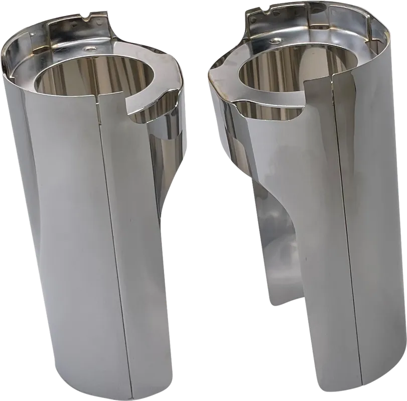 ARLEN NESS Fat Tire Fork Boot Cover - Chrome - Smooth - '14-'25 FLH/FLT Budget