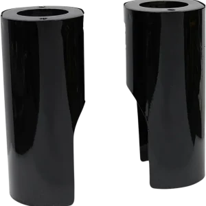 ARLEN NESS Fat Tire Fork Boot Cover - Gloss Black Powder-coat - Smooth - '14-'25 FLH/FLT New Arrival